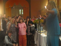 Karen Washington accepts award