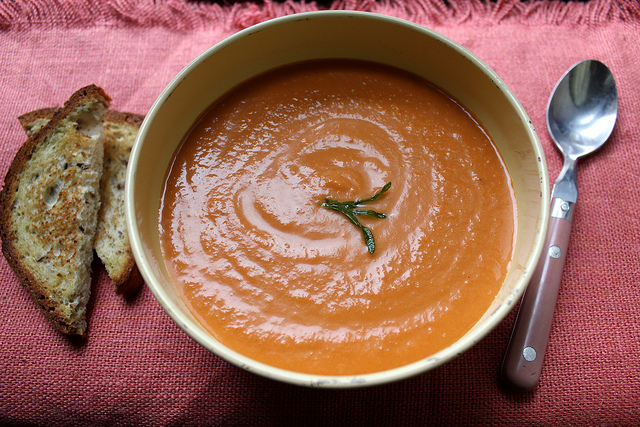 Tomato Bisque with Coconut Milk – Not Eating Out in New York