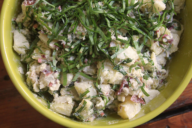 Potato Salad with Pickled Ramps