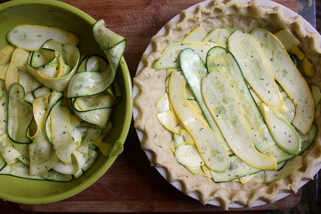 Zucchini and Feta Tart