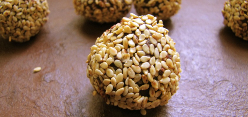 Ginger Sesame Truffles
