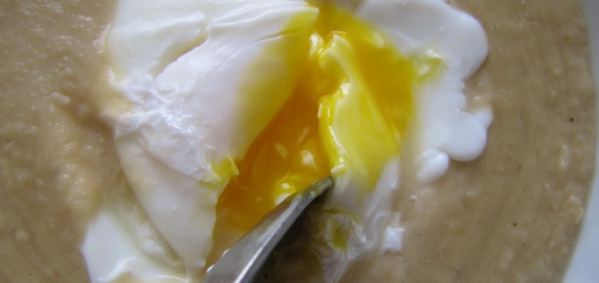 White Bean Puree with Poached Egg