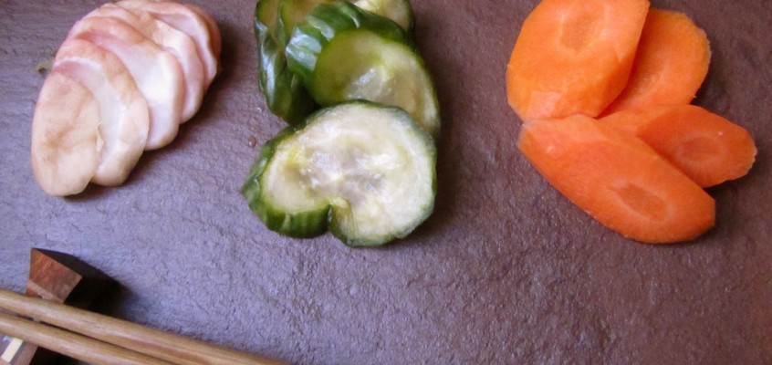 Carrot, Cucumber and Radish Oshinko