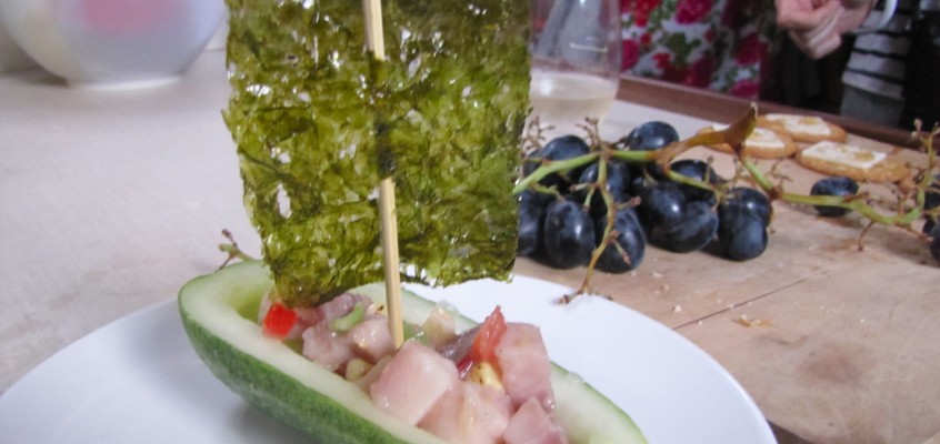 Ceviche With Cucumber “Boats” & Nori “Sails” (San Francisco Chronicles Part 4)