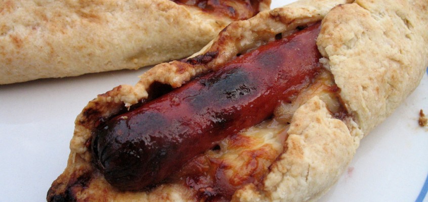 If I were entering the Great Hot Dog Cook-Off Take I: The Baked Brie Dog
