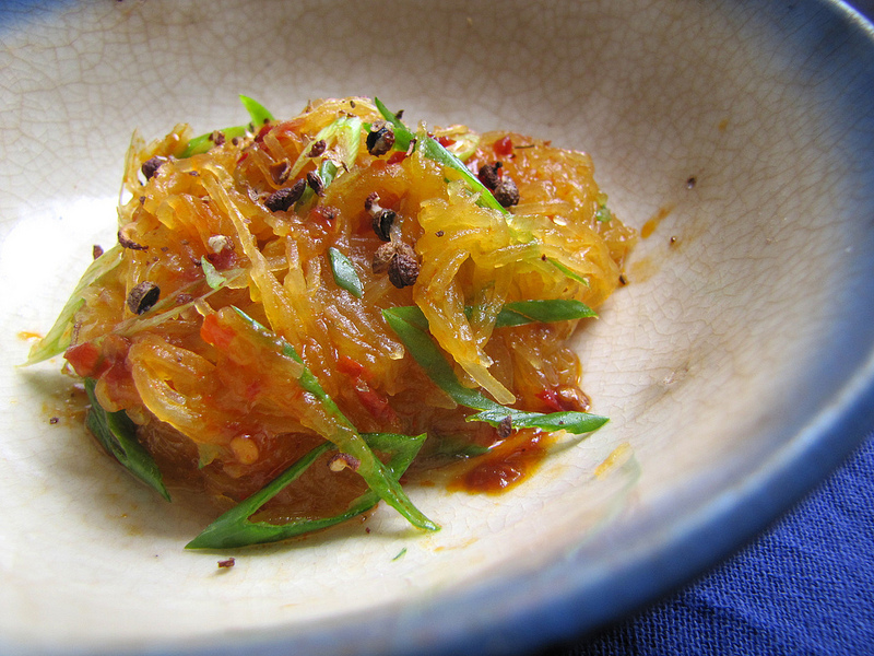 Sweet and Numbing-Hot Spaghetti Squash Salad