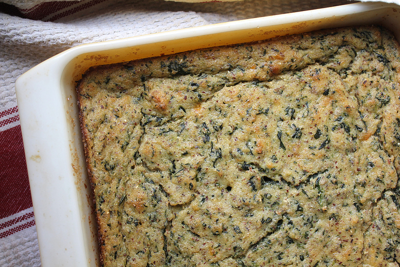 Spinach and Cheddar Cornbread